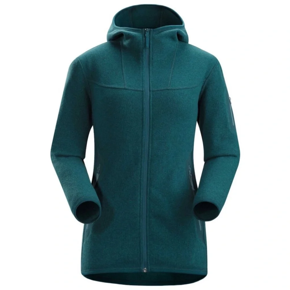 Arc'tery Covert Hoody Long Sleeve Full-Zip Fleece Hoodie Blue Marine Size Small - Picture 10 of 10